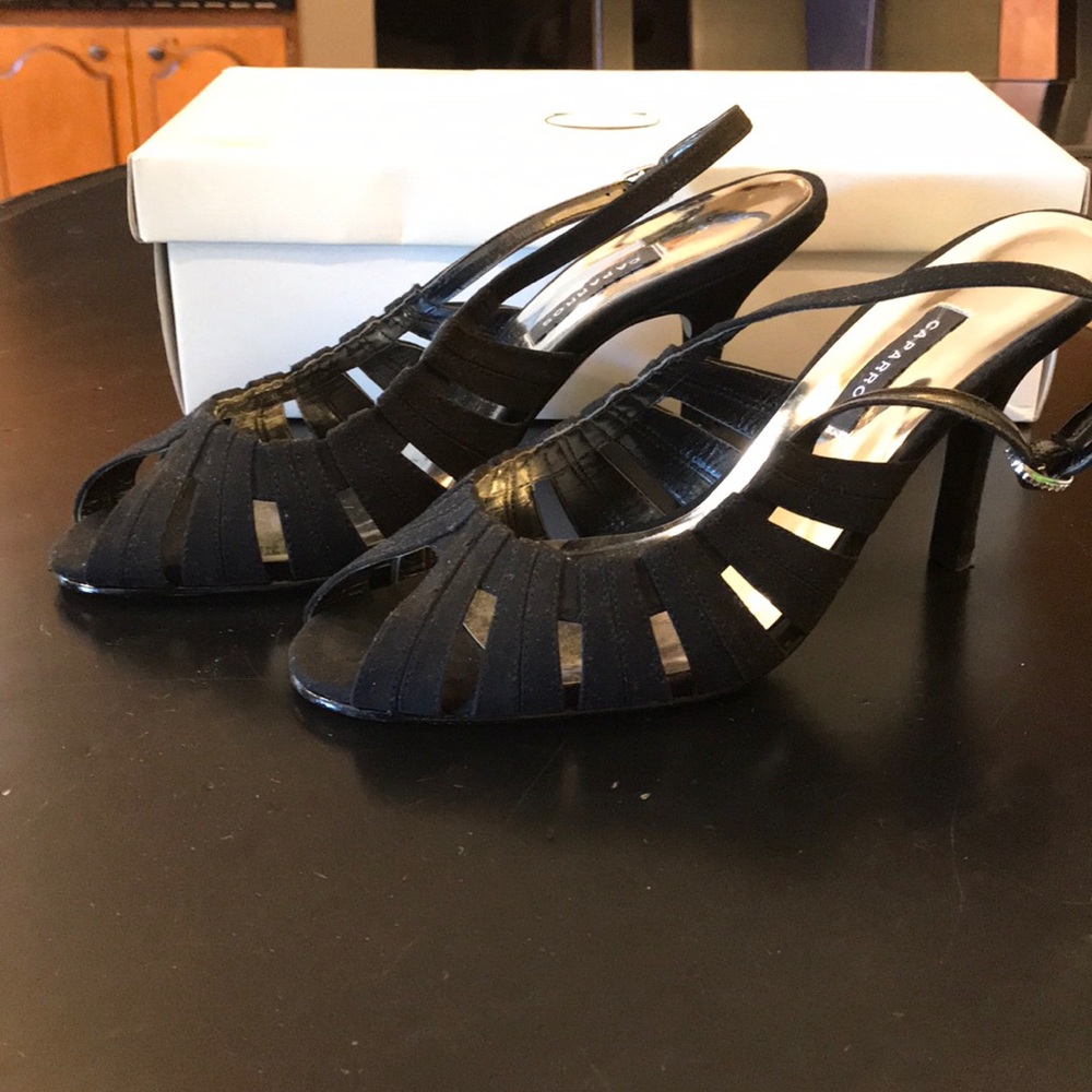 Caparros black dressy sandal size 7.5